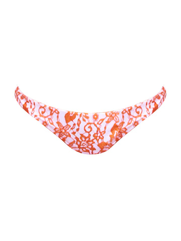 MIMOSA WHITE/ORANGE LACE BOTTOM