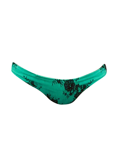 MIMOSA GREEN/BLACK LACE BOTTOM