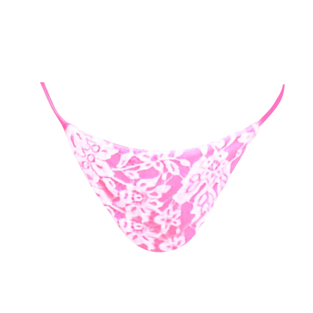 Bas de bikini MALLOW ROSE / BLANC