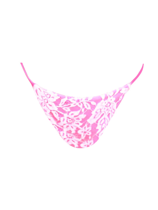 MALLOW PINK/WHITE LACE BOTTOM