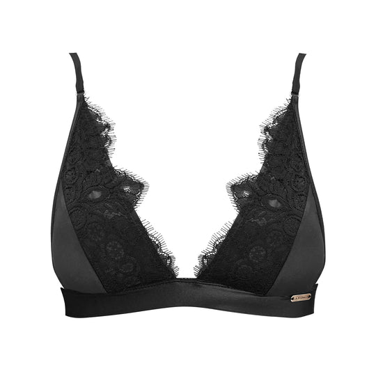 TOP IN PIZZO MIMOSA NERO