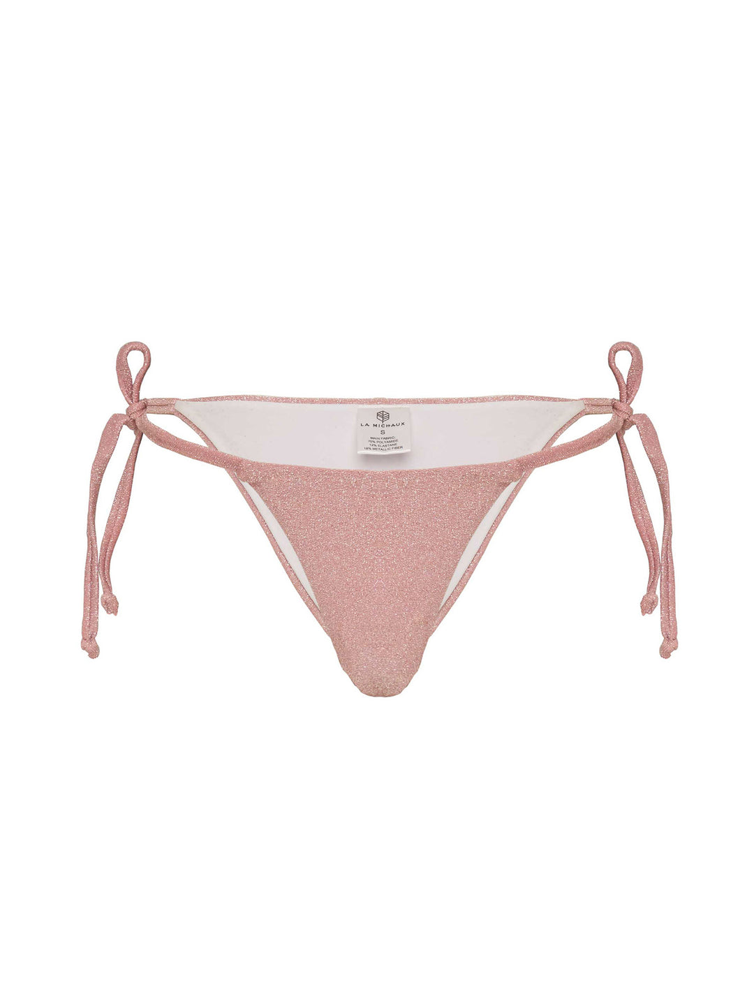 Olivia pink glitter bikini bottom La Michaux