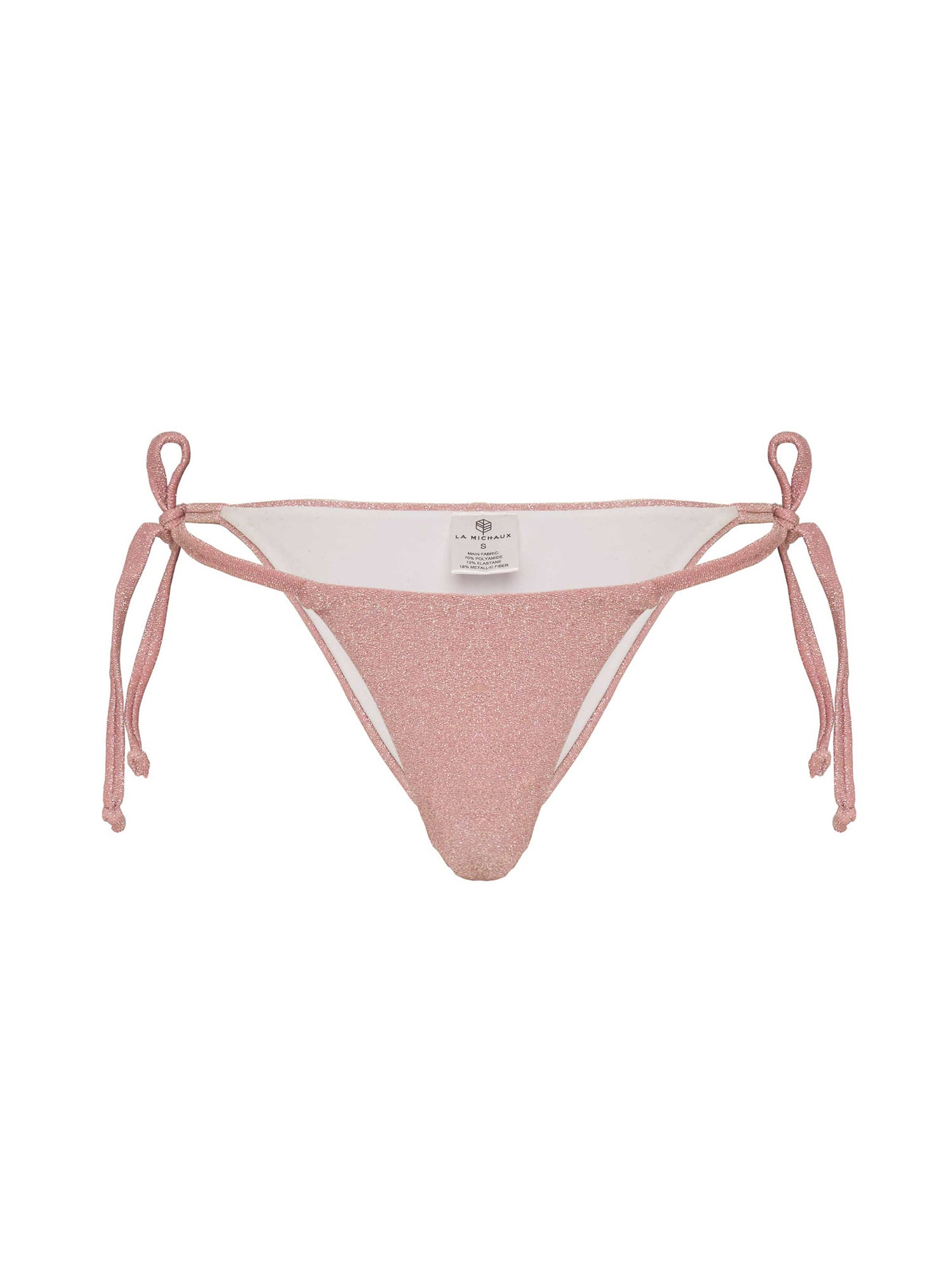 Olivia pink glitter bikini bottom La Michaux