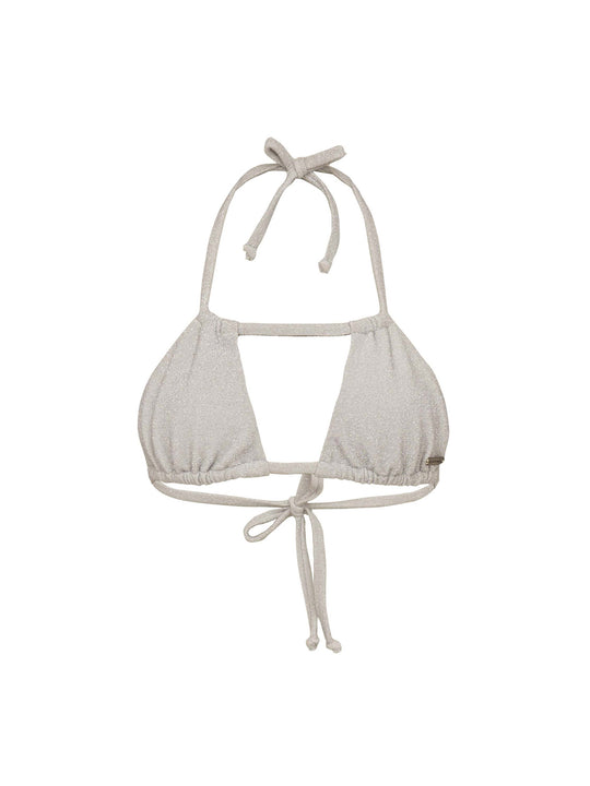 olivia silver glitter bikini top La Michaux