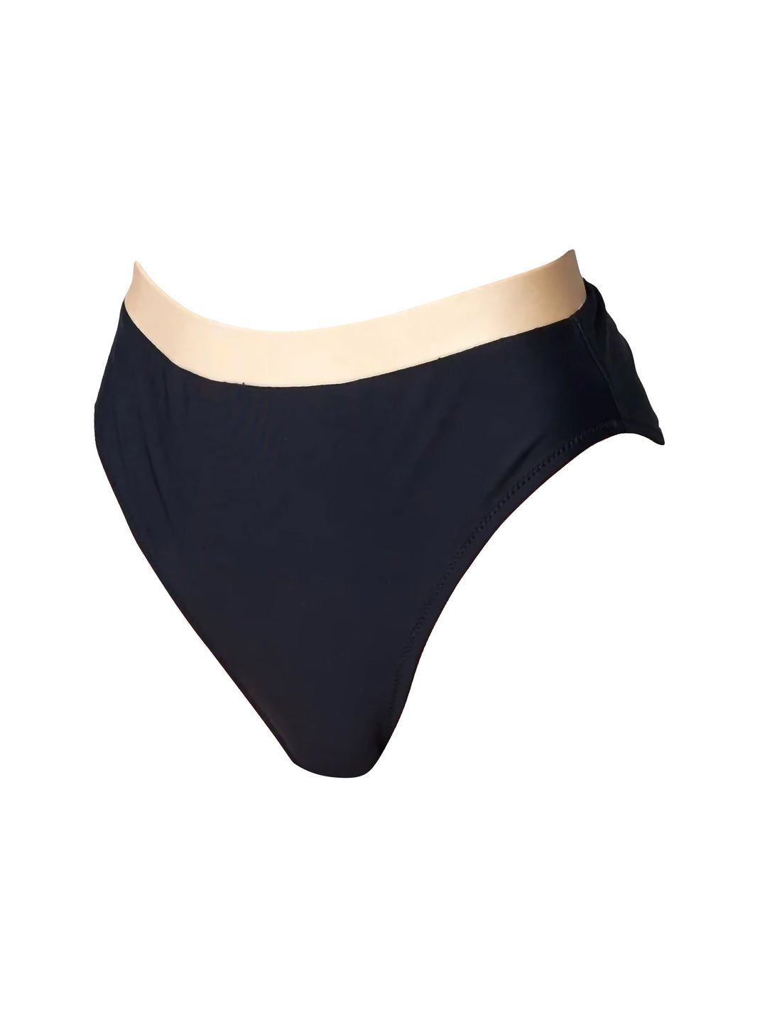 La Michaux high waisted black bikini bottom